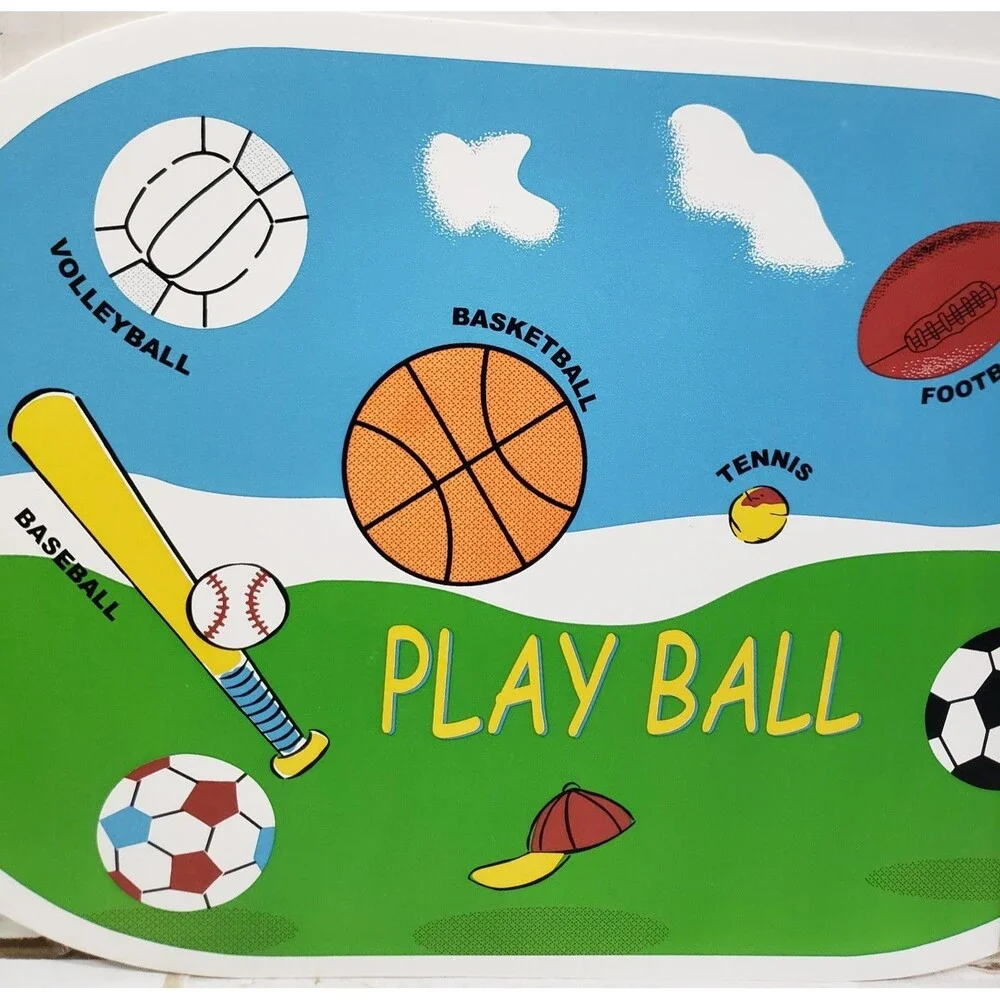 Set of 4 Same Oval Kitchen Vinyl Placemats(18